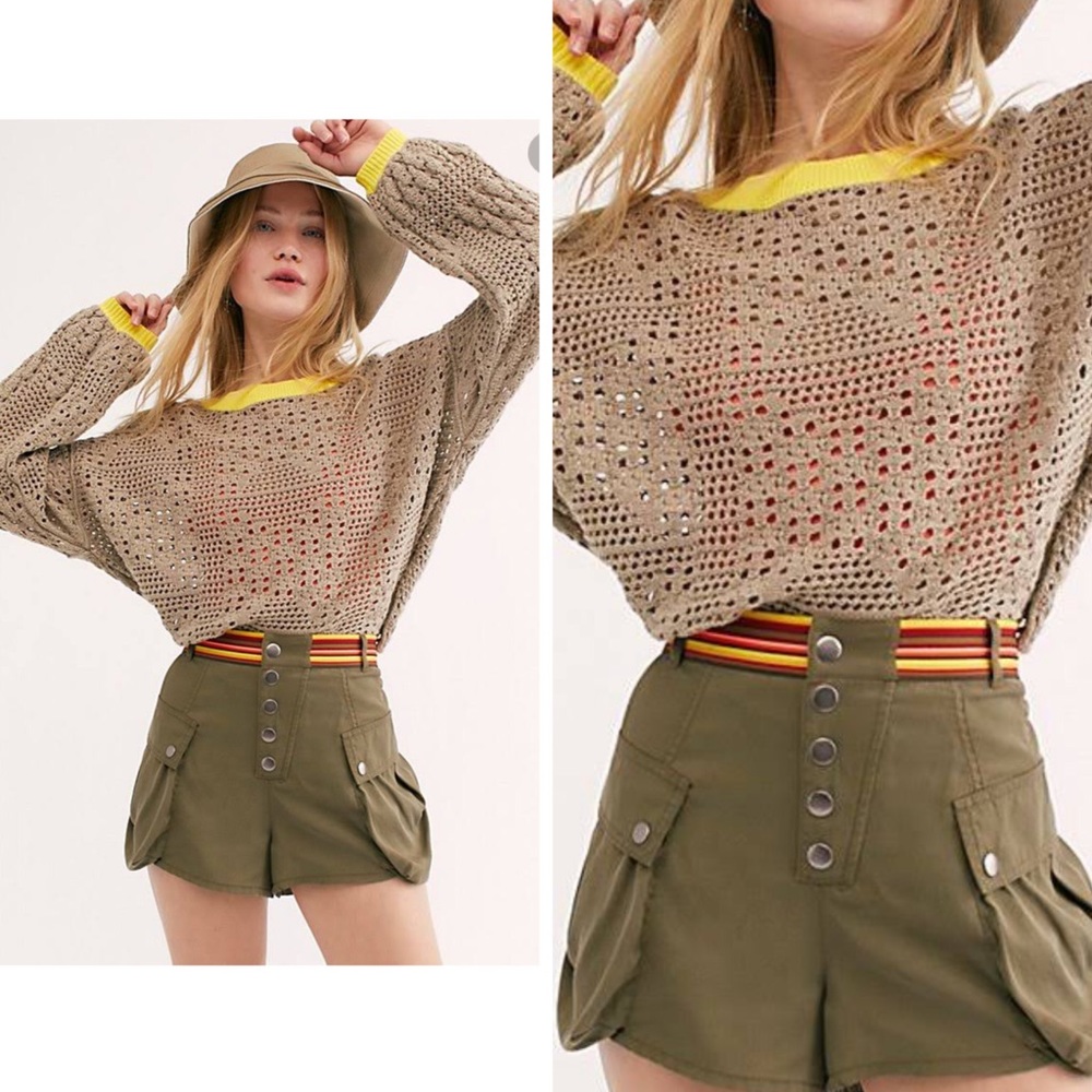 Free People Home Run Sweater WARM SANDS - Picture 8 of 8